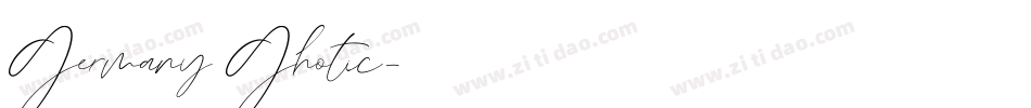 Germany Ghotic字体转换